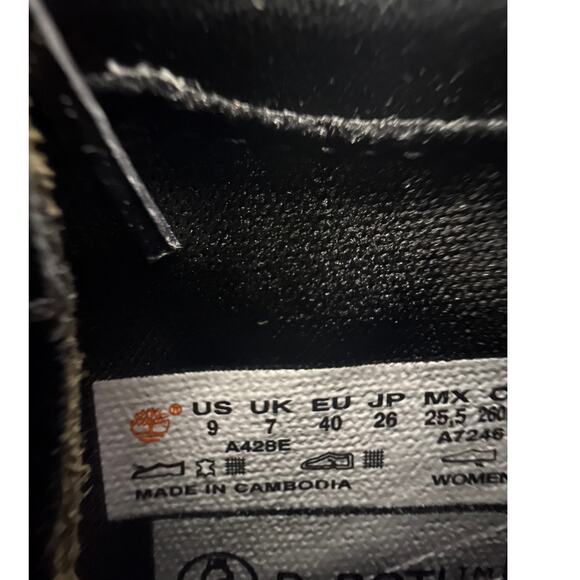 Timberland Allington Boots Heeled Womens 9 Olive Green Leather Lace Up Lug Sole - Picture 7 of 11